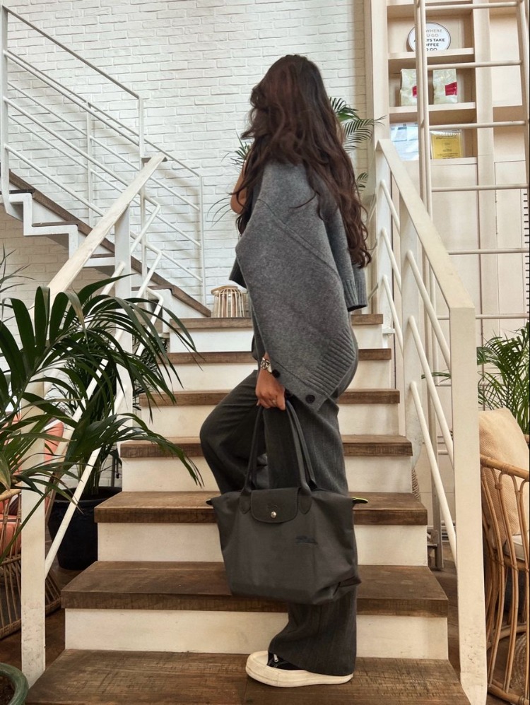 Longchamp Le Pliage Tote Bag S-M-L / Graphite Gray