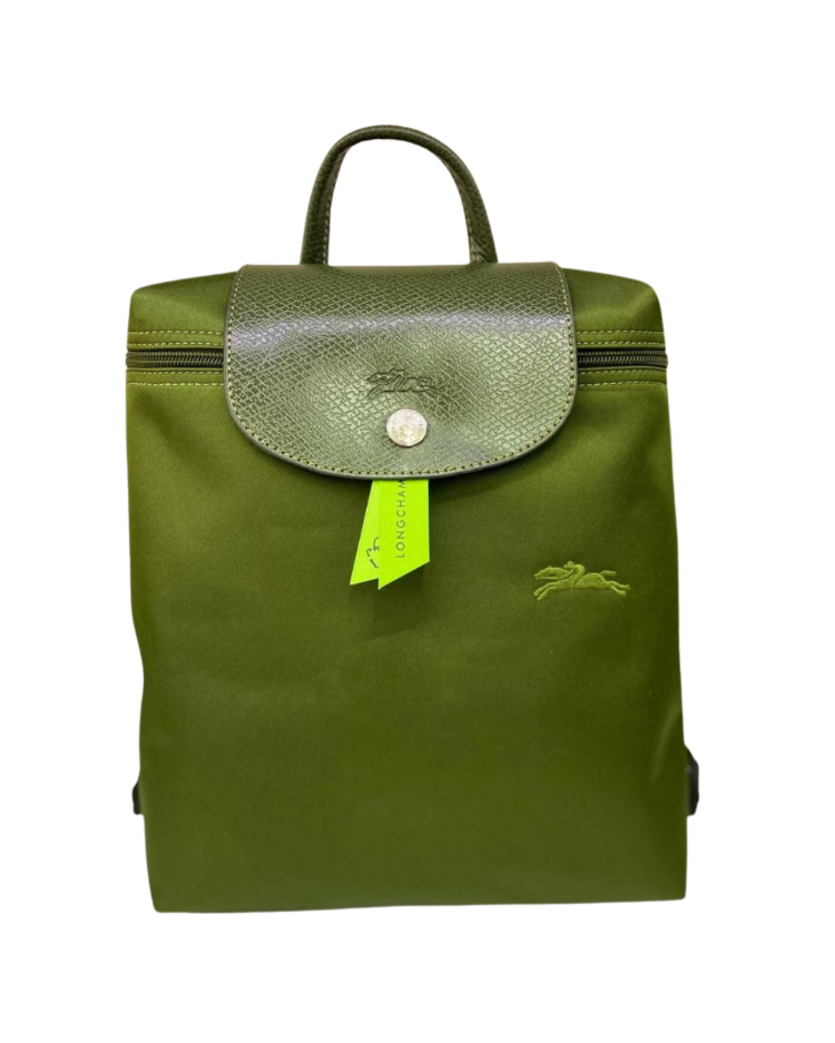 Longchamp Classic Backpack / Khaki Green