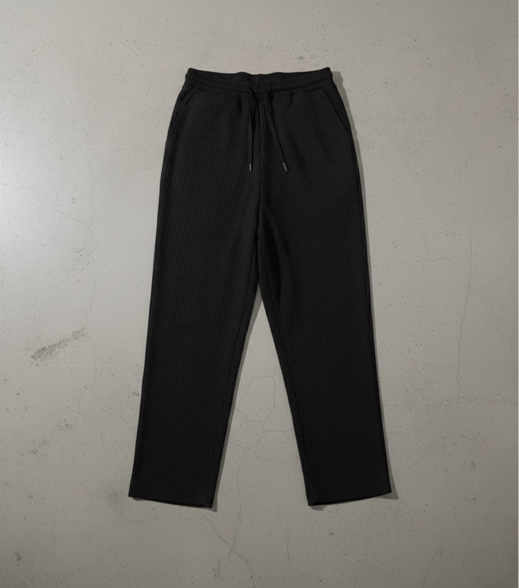 OVERSİZE FİTİLLİ JOGGER / SİYAH