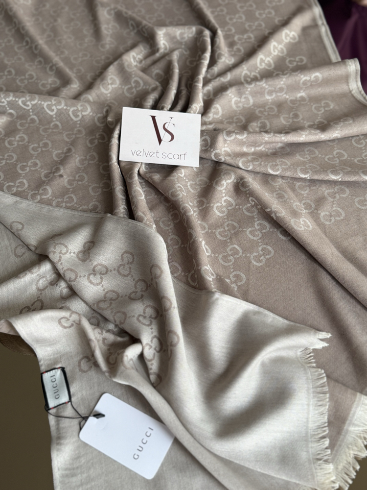 GUCCI YÜN İPEK ŞAL BEJ