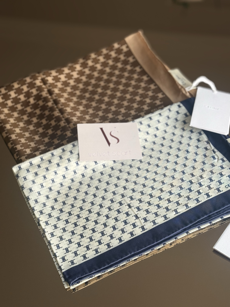 CELINE %100 SAF TWİL İPEK İTHAL EŞARP