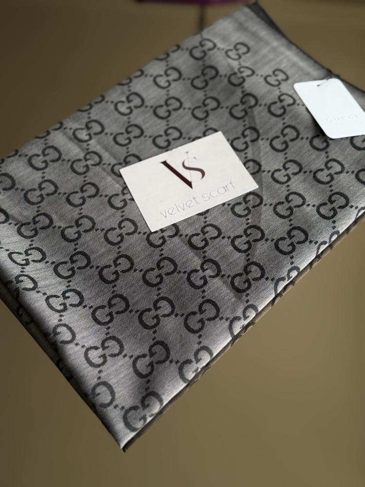 GUCCI YÜN İPEK ŞAL ANTRASİT