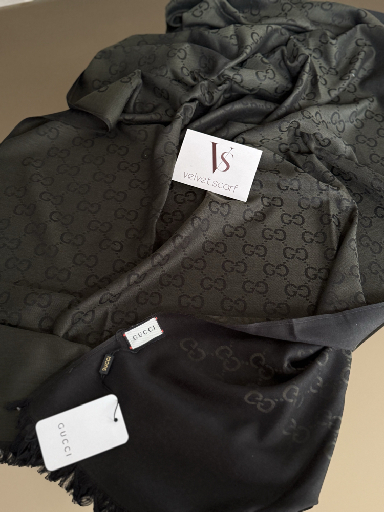 GUCCI YÜN İPEK ŞAL HAKİ
