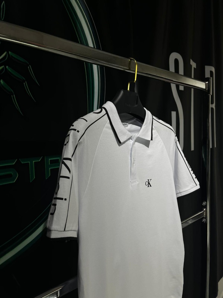 Calvin Klein Beyaz Premium Polo Yaka Tshirt
