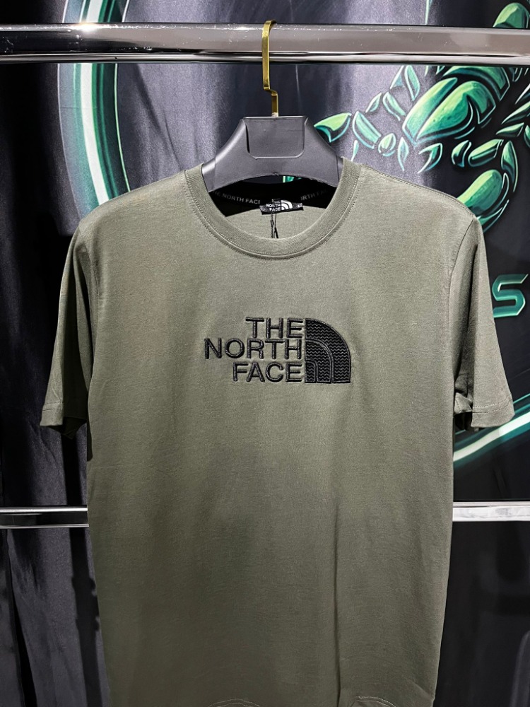 The North Face Haki Premium Bisiklet Yaka Tshirt
