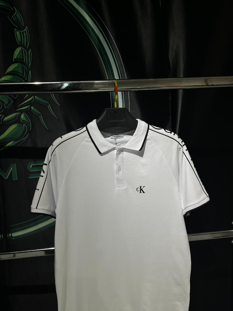 Calvin Klein Beyaz Premium Polo Yaka Tshirt