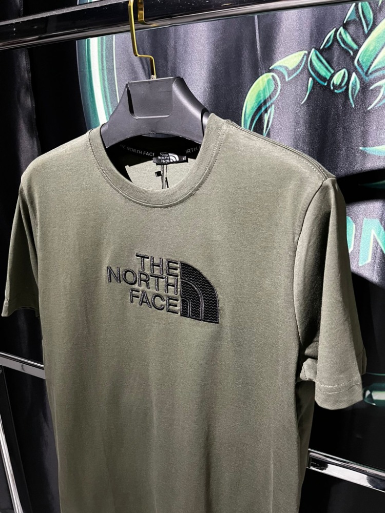 The North Face Haki Premium Bisiklet Yaka Tshirt