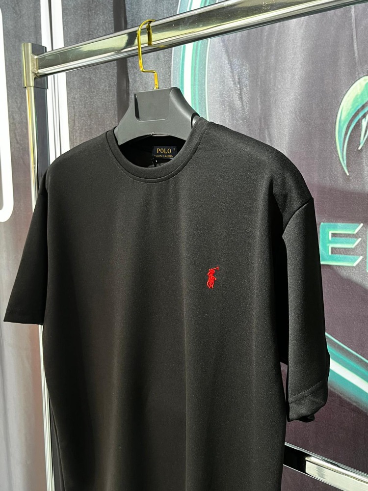 Polo Ralph Lauren Siyah Premium Bisiklet Yaka Tshirt