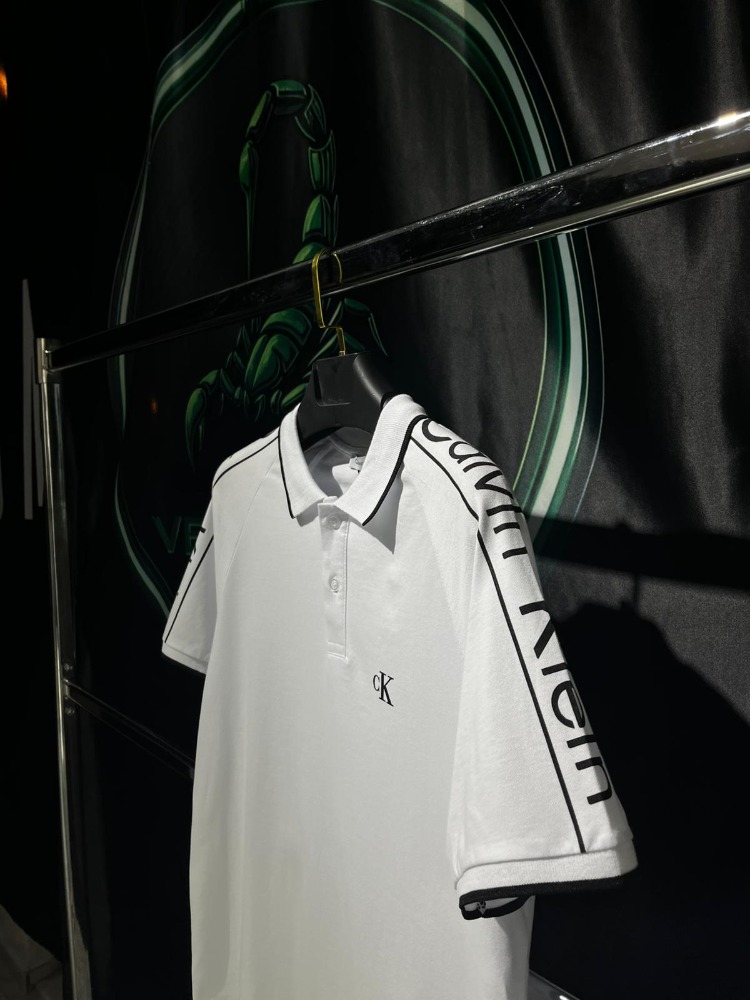 Calvin Klein Beyaz Premium Polo Yaka Tshirt