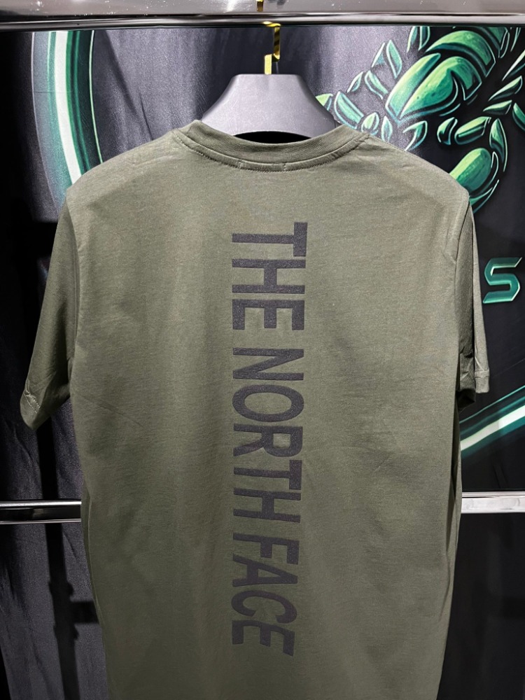 The North Face Haki Premium Bisiklet Yaka Tshirt