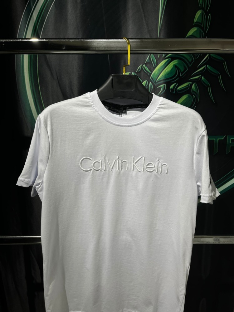 Calvin Klein Beyaz Premium Bisiklet Yaka Tshirt