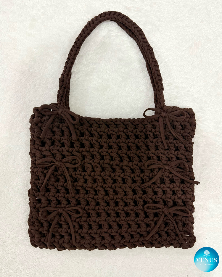 Espresso Bow Tote Penye Kol Çantası