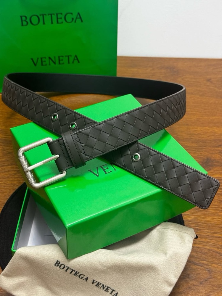 Bottega Veneta Intrecciato Leather Belt