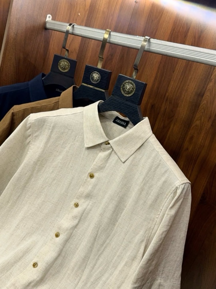 Zegna Linen Short-Sleeve Shirt