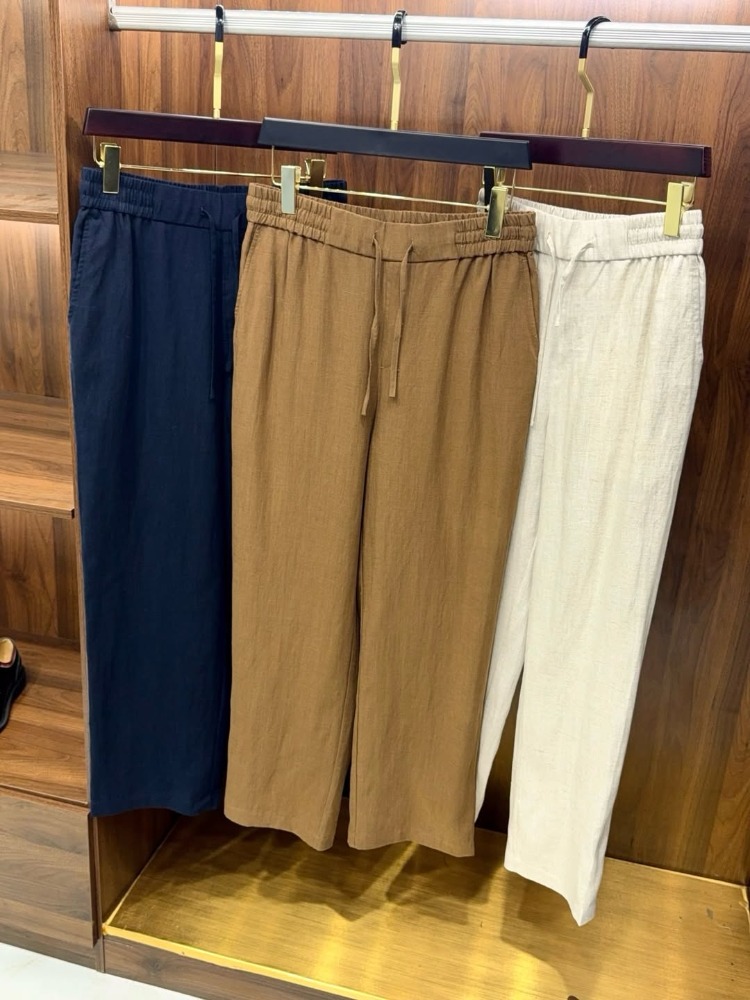 Zegna Linen Drawstring Trousers