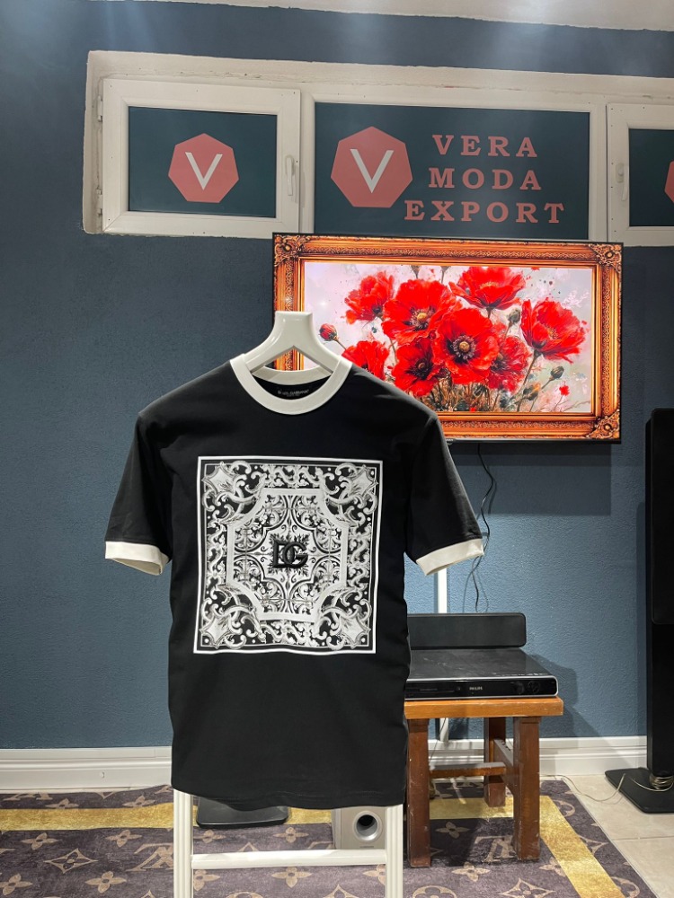 Dolce & Gabbana Siyah/Beyaz Tshirt