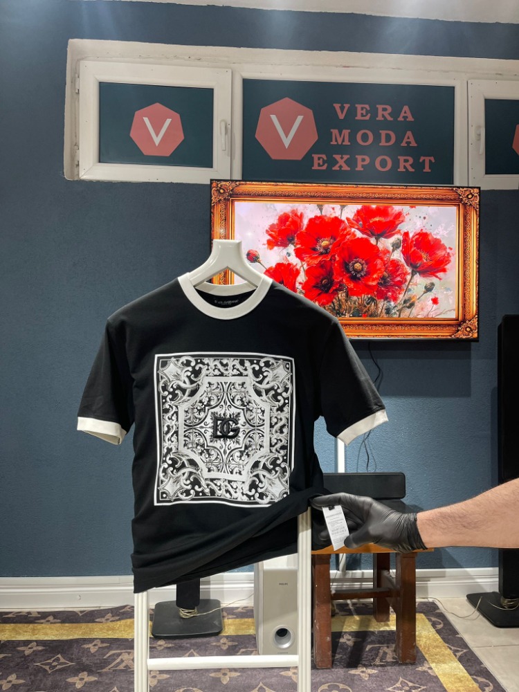 Dolce & Gabbana Siyah/Beyaz Tshirt