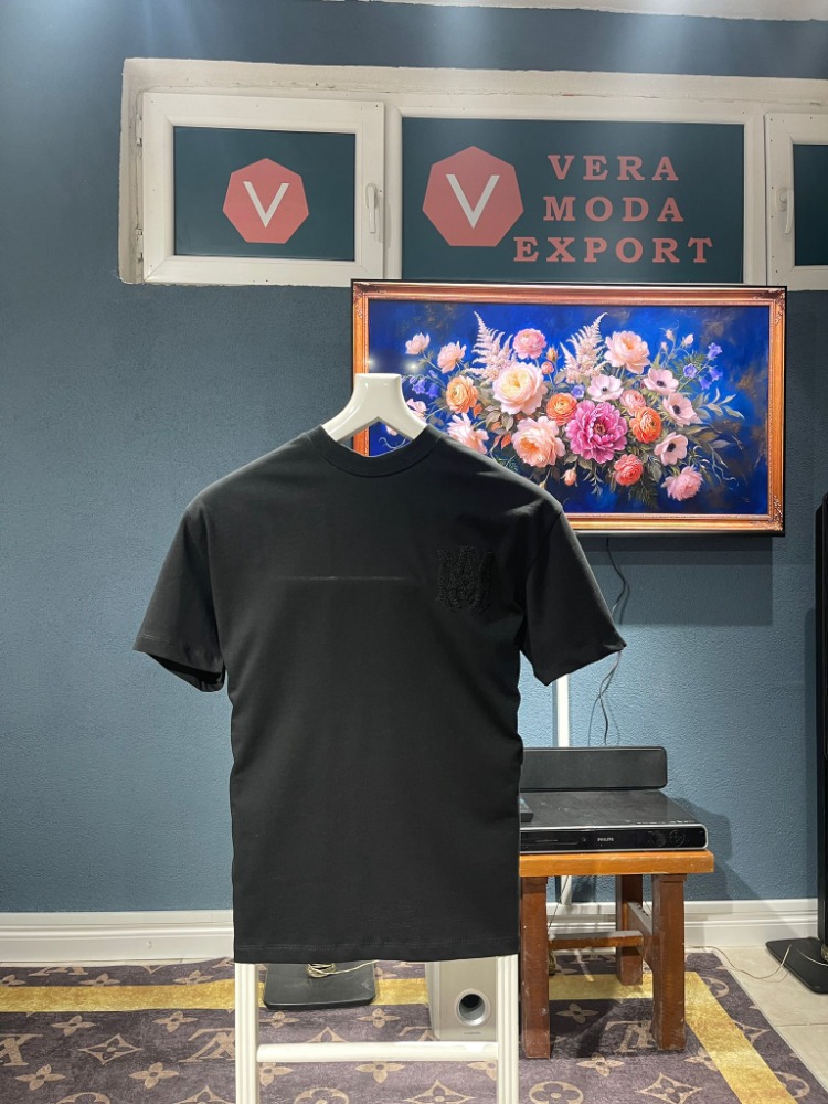 Amiri Siyah nakış detaylı Tshirt