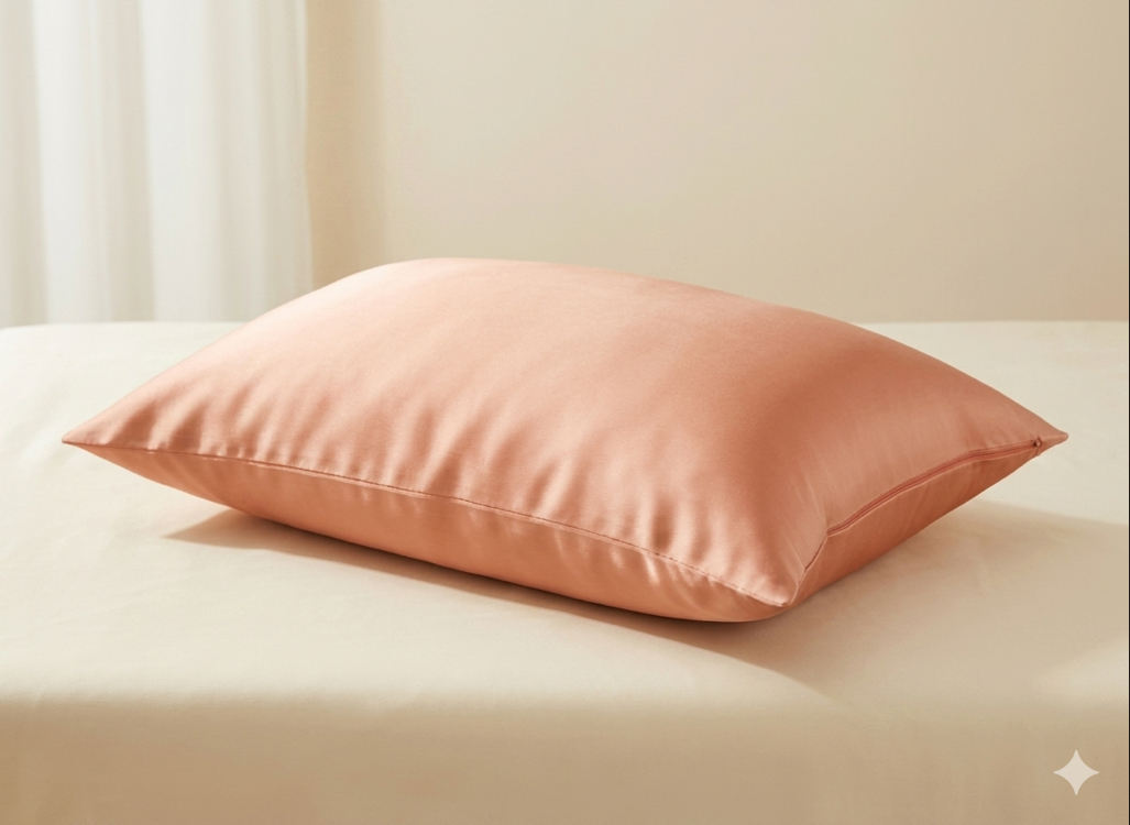 %100 Mulberry İpek Yastık Kılıfı, Somon