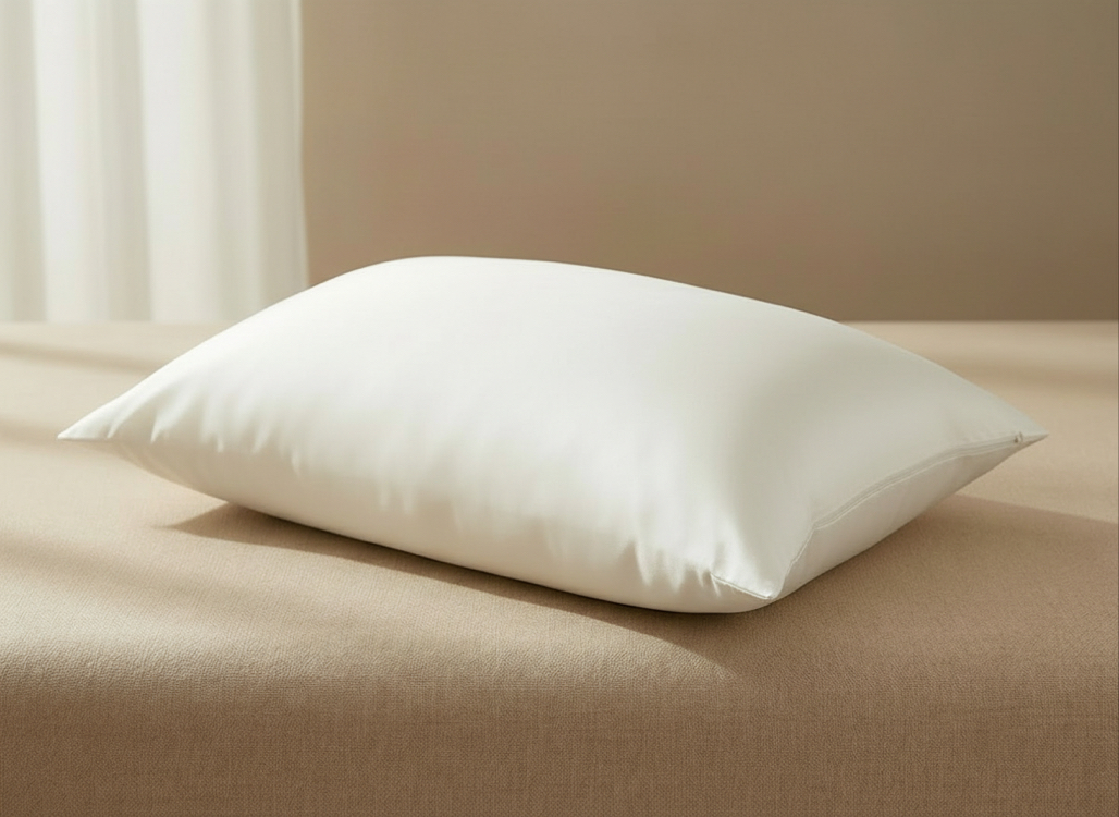 %100 Mulberry İpek Yastık Kılıfı, İnci Beyazı