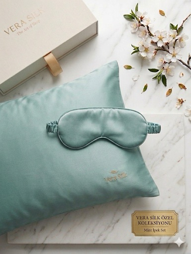 Vera Silk Özel Kolleksiyonu, Mint İpek Set