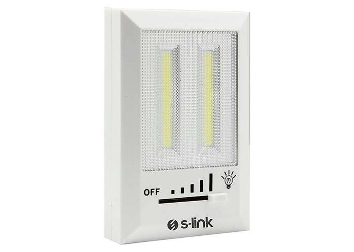 S-link SL-8700 Kademe Ayarlı Led 3*AAA Pilli Gece Lambası