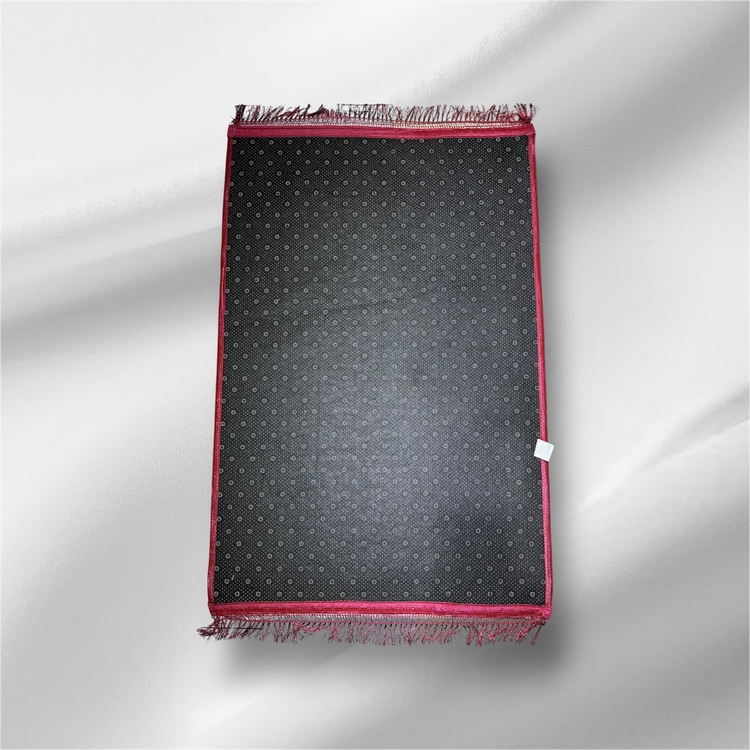 Lüks Kırmızı Peluş Seccade