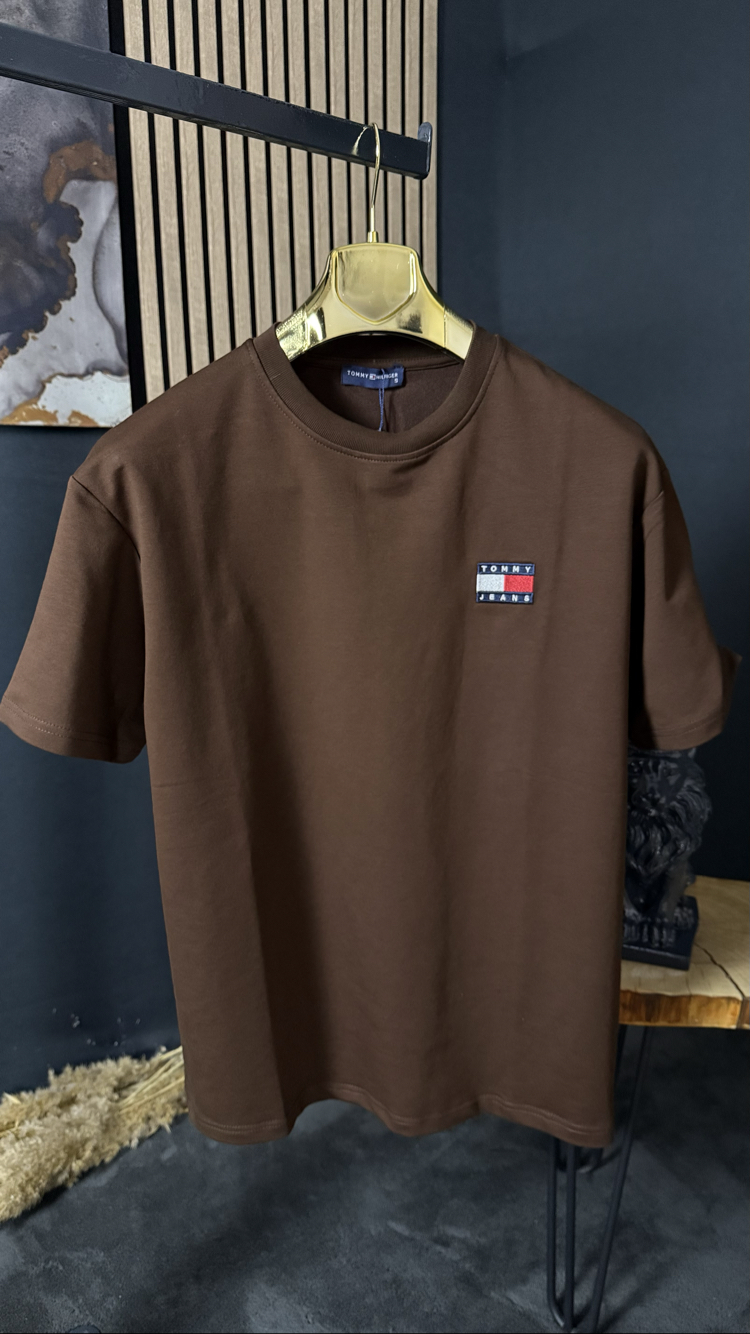 Tommy Hilfiger Oversize T-shirt (kahverengi)