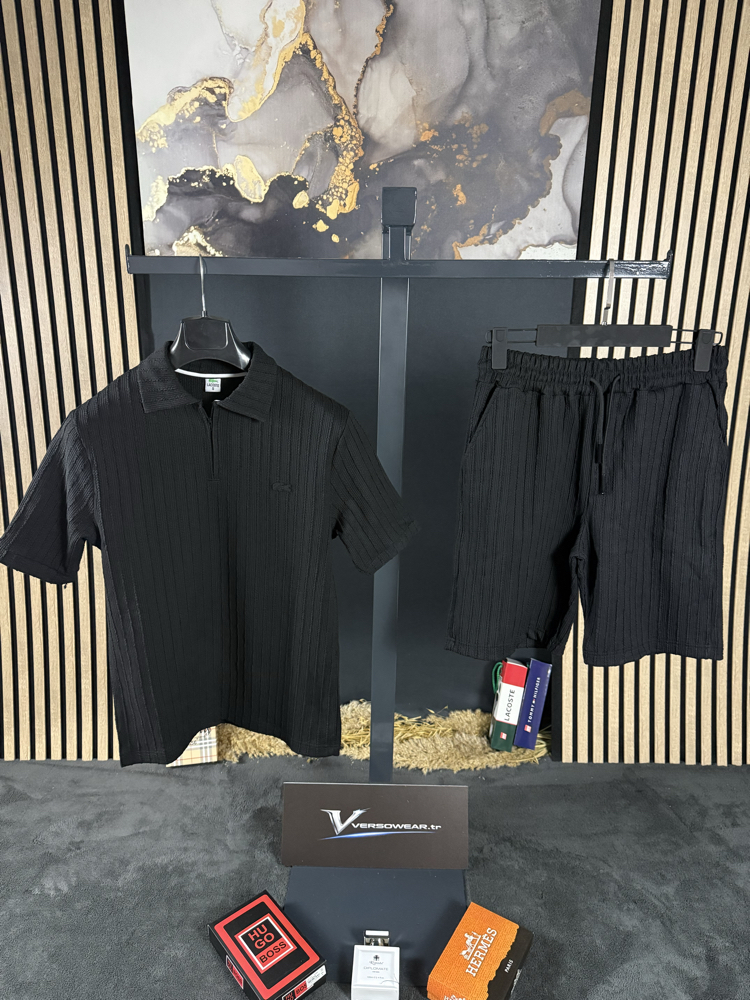 Lacoste Fitilli Şort Takım (siyah)
