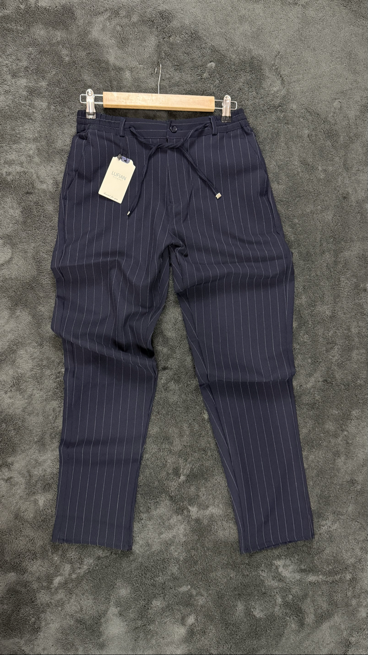 Lufian Çizgili Jogger Pantolon (lacivert)