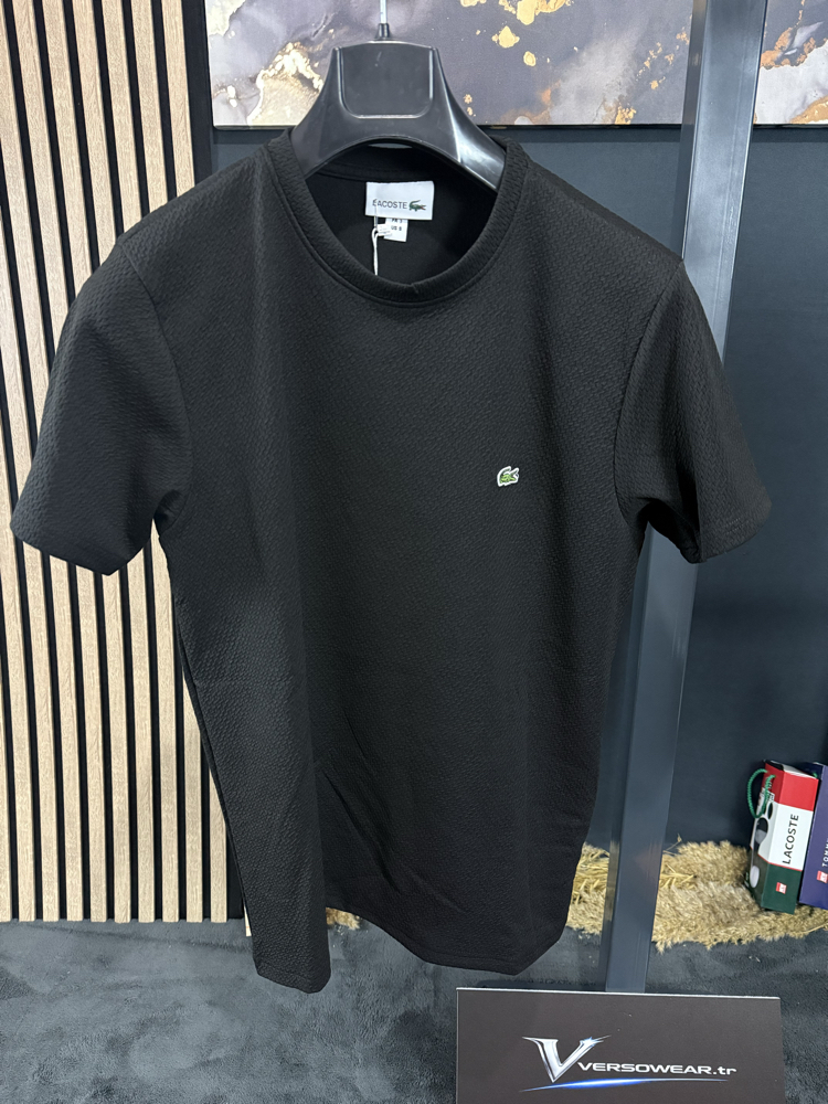 Lacoste Mesh Kumaş Şort Takım (siyah)