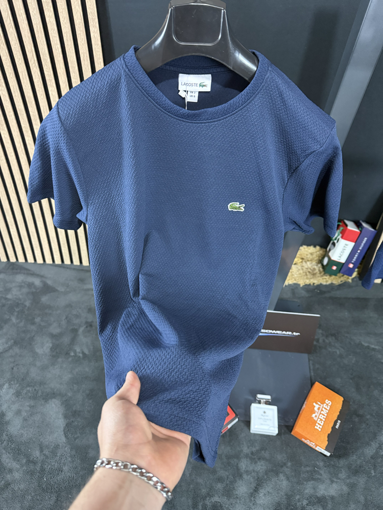 Lacoste Mesh Kumaş Şort Takım (lacivert)