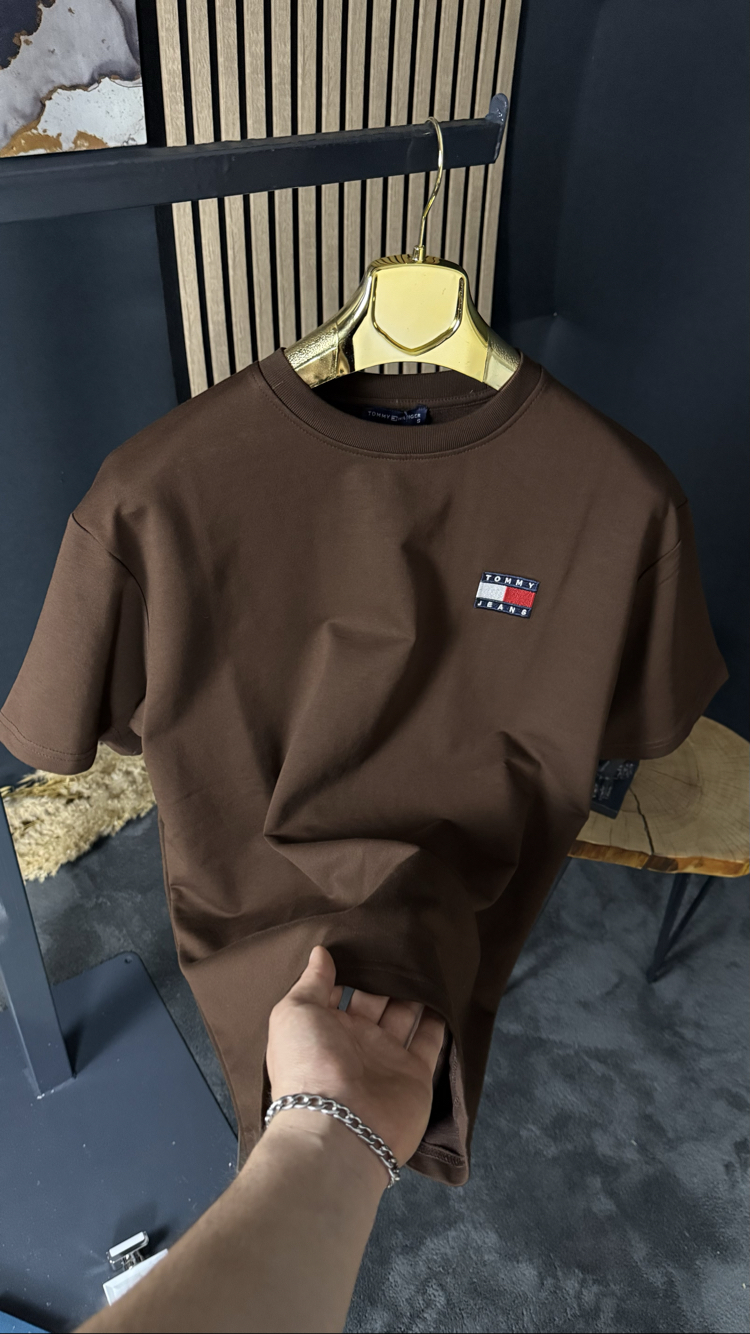 Tommy Hilfiger Oversize T-shirt (kahverengi)