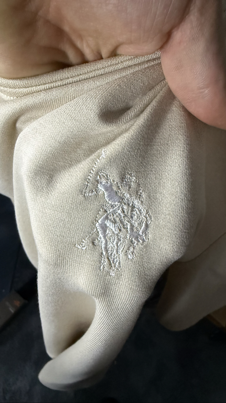 U.S. Polo Assn. Nakış Arma Oversize T-shirt (krem) 
