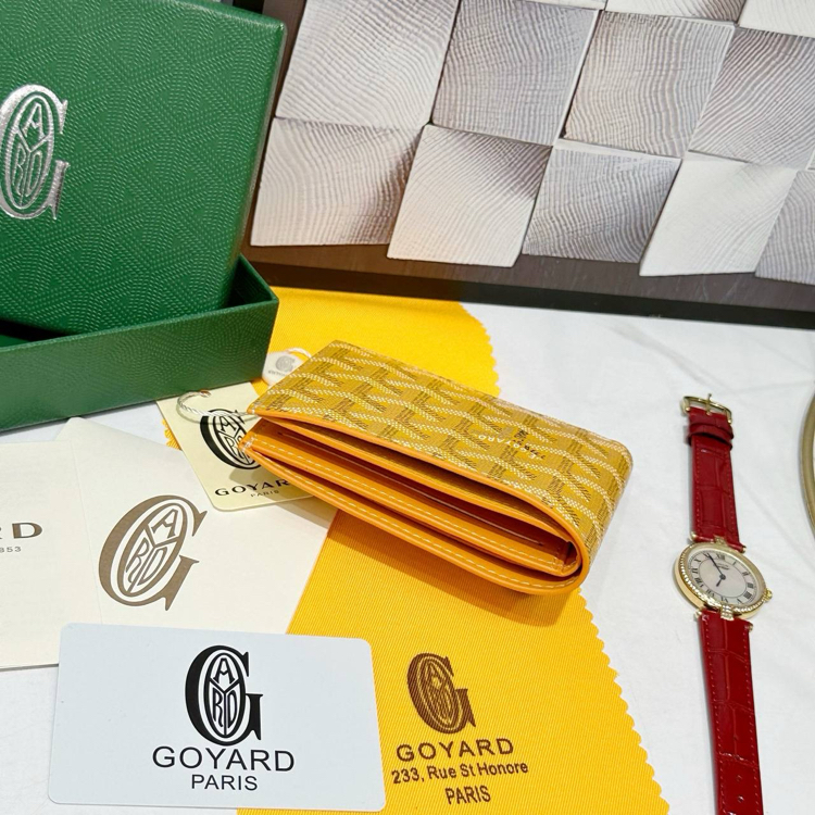 Imported | Ithal Goyard Wallet - Yellow