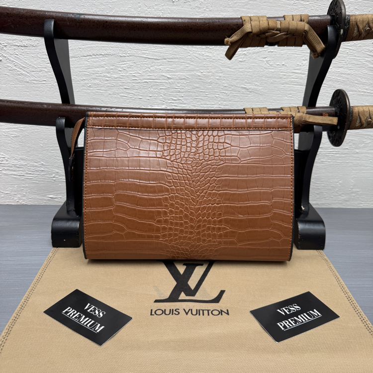 Louis Vuitton Clutch Bag - Croc Leather