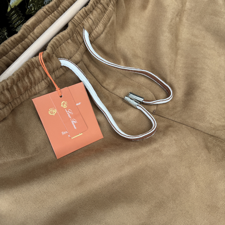 Loro Piana Suede Jogger - Caramel