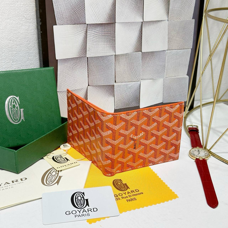 Imported | Ithal Goyard Wallet - Orange