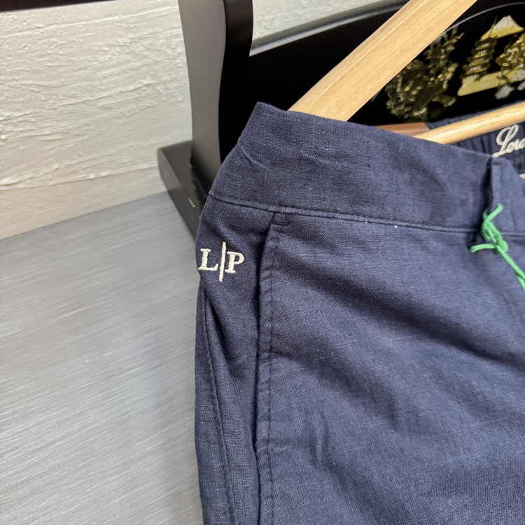 Loro Piana Linen Pants - Navy Blue