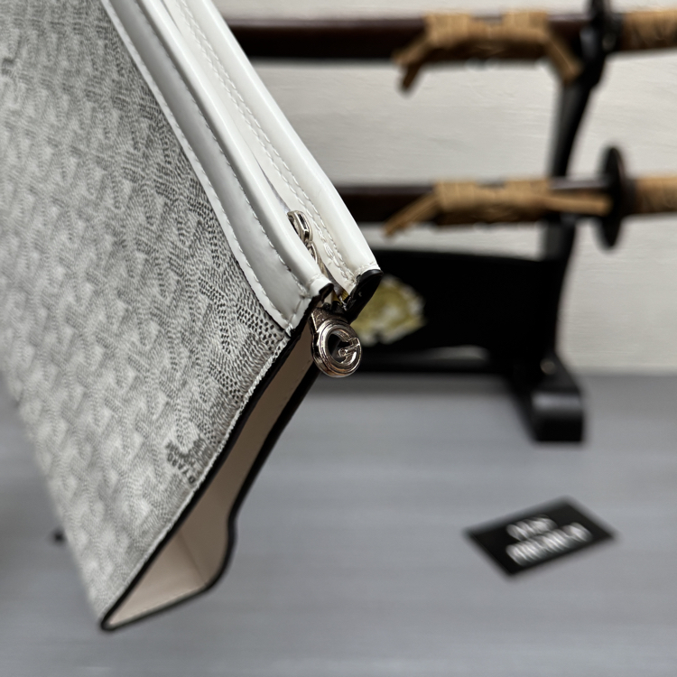 Goyard Clutch Bag - White