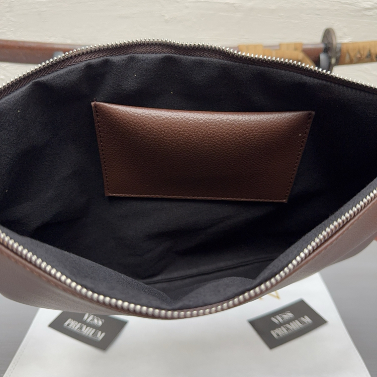 Vess Macbook Hand Bag - Brown