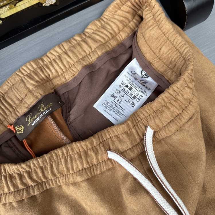 Loro Piana Suede Jogger - Caramel