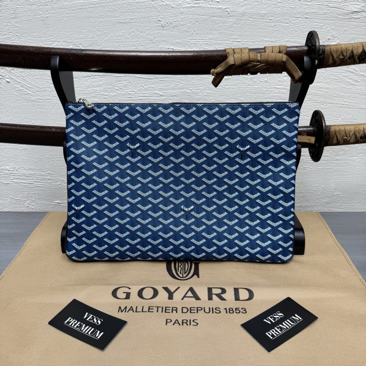 Goyard Senat GM Macbook Bag - Navy Blue
