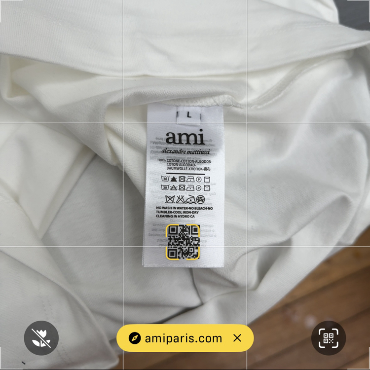 Ami Paris Essentials Tshirt - White