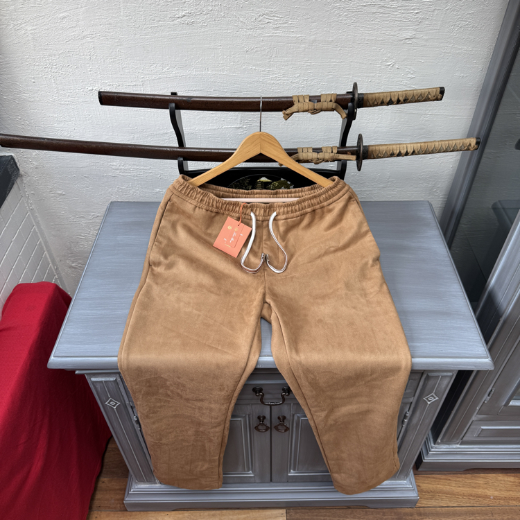 Loro Piana Suede Jogger - Caramel