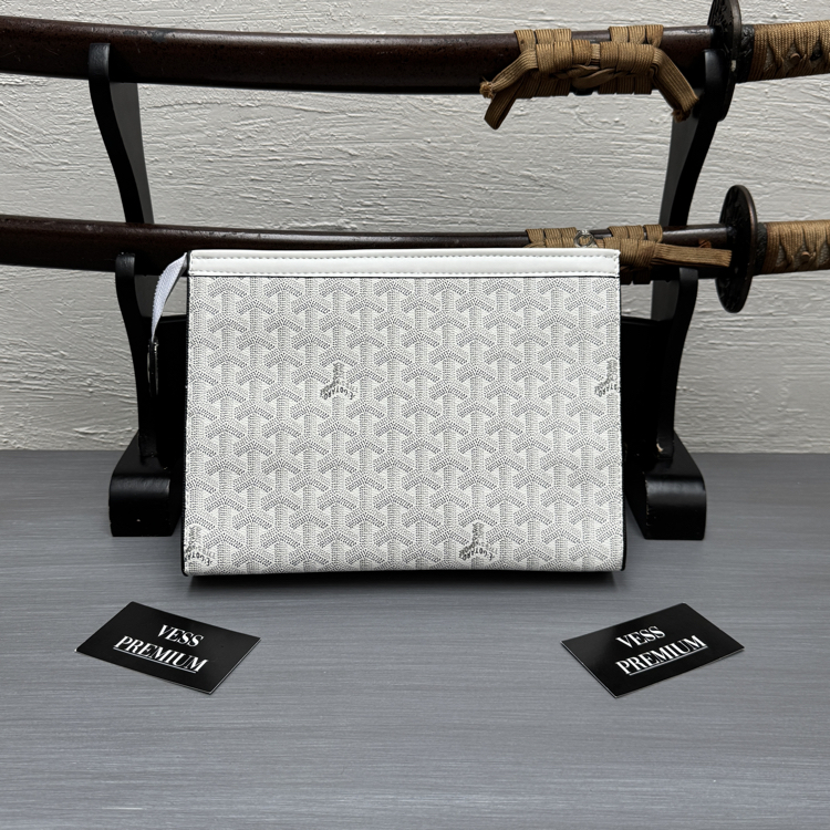Goyard Clutch Bag - White