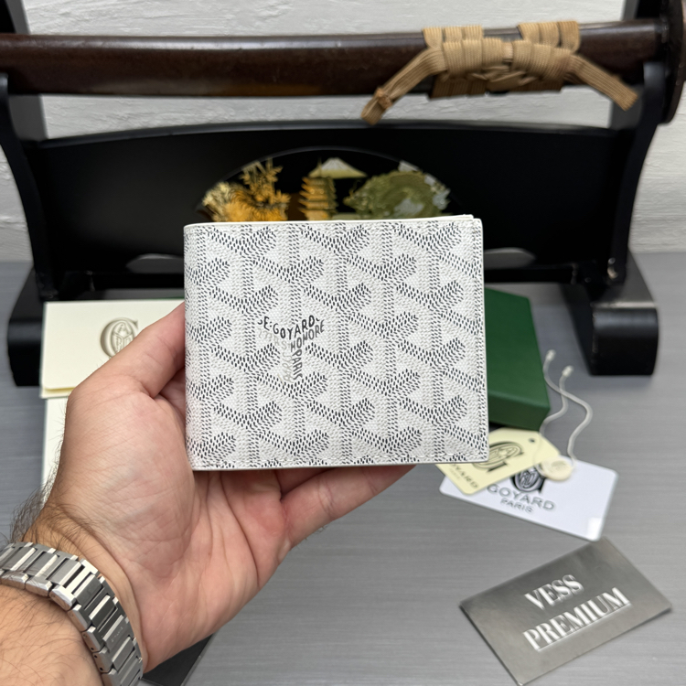 Imported | Ithal Goyard Wallet - White
