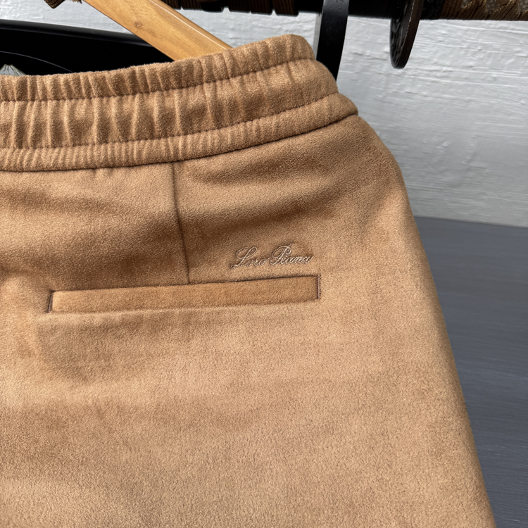 Loro Piana Suede Jogger - Caramel