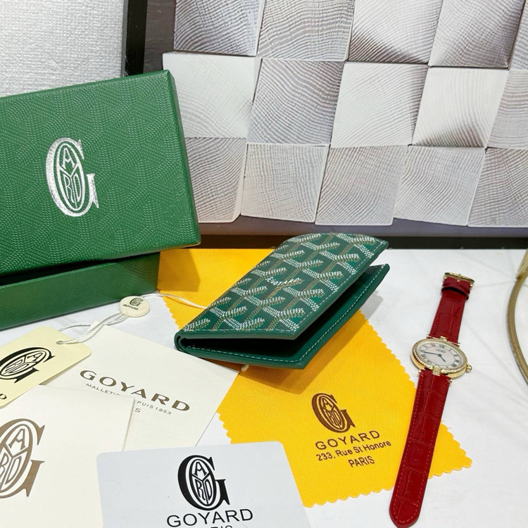 Imported | Ithal Goyard Pocket Organizer - Green