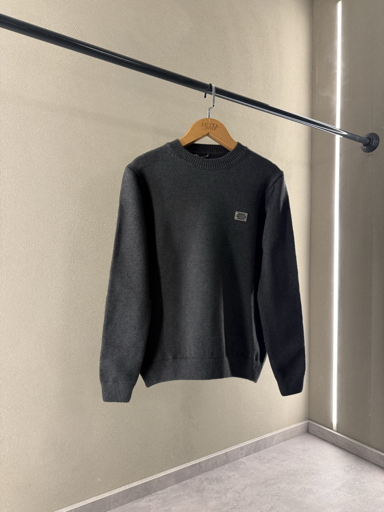 Dolce Gabbana Premium Kaşmir Yün İthal Triko (Gri)